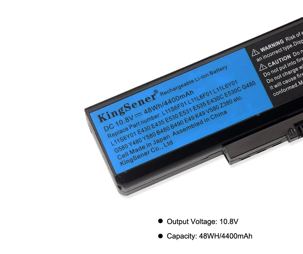 Аккумулятор KingSener L11S6Y01 для ноутбука Lenovo ThinkPad E430 E431 E535 K49A E49 E49A E49AL Y480 B480 B490 Y580 L11S6F01