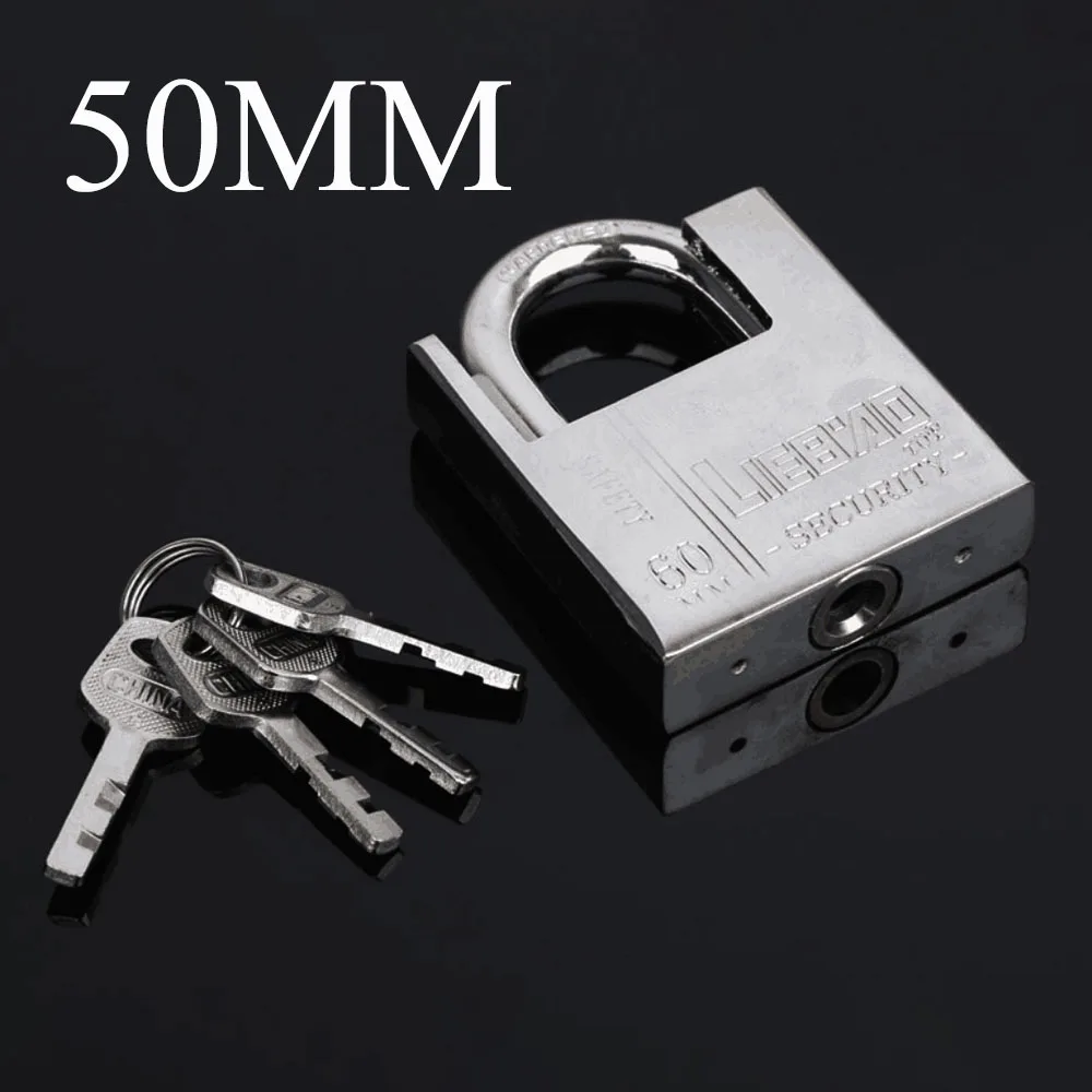 50MM X4 keys Замок с ключом, водонепроницаемый антикоррозийный, Многофункциональный замок, Противоугонный замок, дверной замок, разблокированный замок на окно - Цвет: 50MM X4 keys