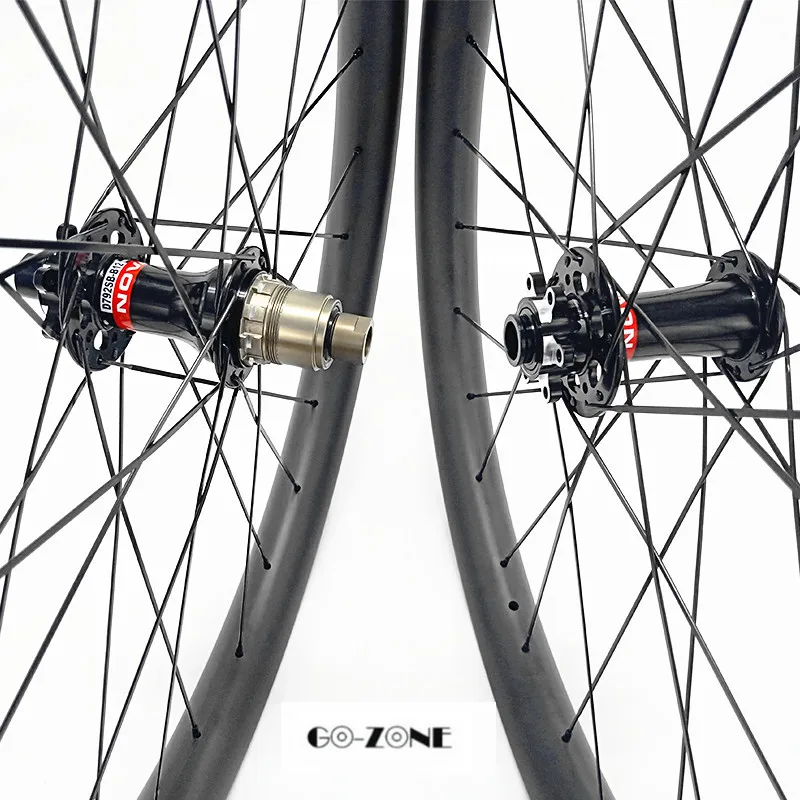 Go-zone 29er Асимметричный 30x24 мм бескамерные горные дисковые колеса Novatec D791SB D792SB boost 110x15 148x12 mtb велосипед углеродная колесная