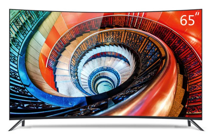 60 ''65'' 70 ''дюймовый изогнутый экран монитор led дисплей tv android OS несколько языков IP tv BVD-T2 tv wifi smart tv