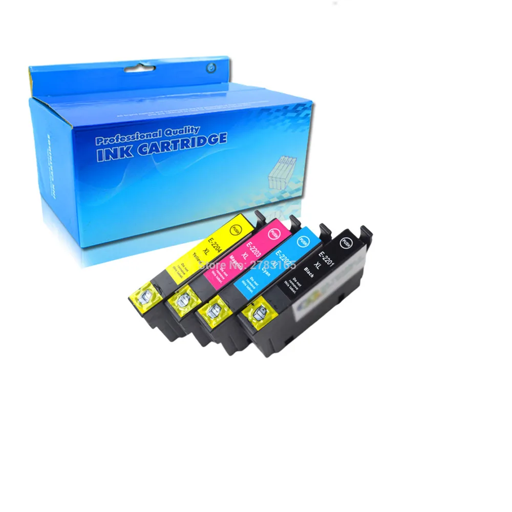 

Compatible Ink Cartridgefor Epson 220XL 220 XL 4 Pack XP-320 XP-420 XP-424 WF-2630 WF-2650 WF-2660