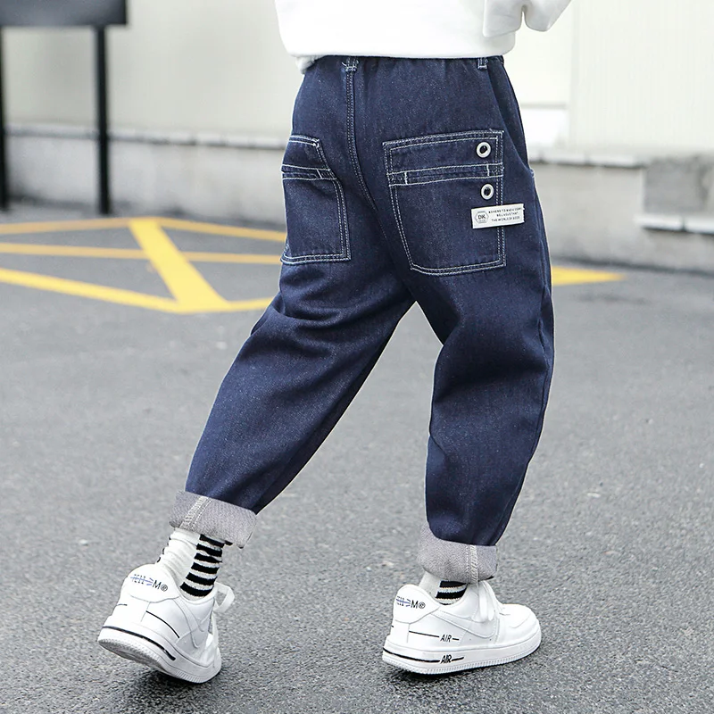 IENENS 4 11 Years Boys Jean Clothes Slim Straight Jeans Bottoms Kids ...