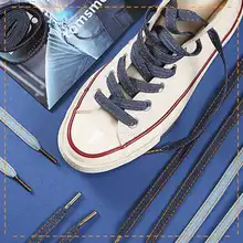 Классические шнурки из чистого хлопка на 1 см с металлической головкой, подходят для Kuangwei, парусиновые туфли, Ретро Модные металлические шнурки 3 co