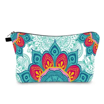

Multifunction Mandala Flowers Pattern Cosmetic Bag Makeup Pouch Toiletry Case