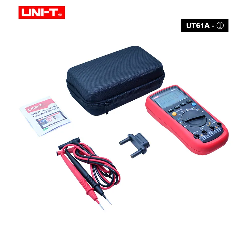 UNI-T UT61E Цифровой мультиметр True rms Автоматический диапазон UT61A/B/C/D AC DC измеритель удержания данных многометровый с EVA коробкой - Цвет: UT61A