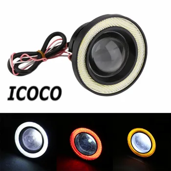 

3.5 inch 30W COB Angel Eyes Fog Lights Projector Car Styling LED COB Fog Lamp Daytime Driving Lamp DRL Super Bright Hot