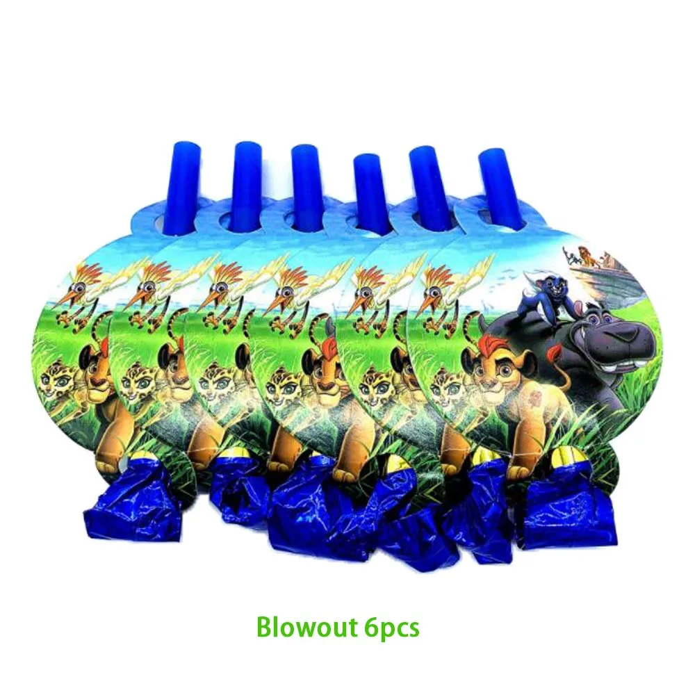 Blowout Товары для вечеринок с рисунком короля льва бумажный стаканчик бумажный флаг для вечеринок Взрыв король льва Simba детский день рождения Рождество Декорация - Цвет: Blowout