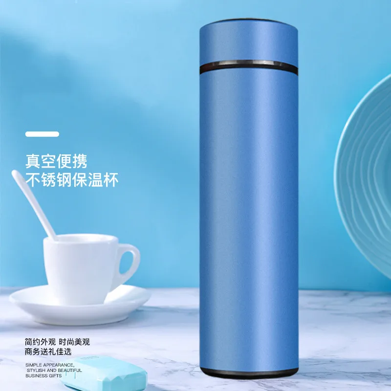 

500ml Multiple Colour Creative Fashion 304 Stainless Steel Vacuum Flask Car Straight Body Simple Thermal Water Bottle Gift Cup