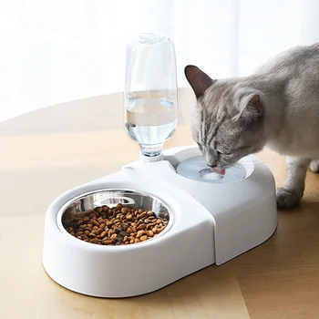 

Pet Cat Automatic Feeders Large Capacity Cat Water Fountain Plastic Dog Water Bottle Feeding Bowls Water Dispenser For Cats