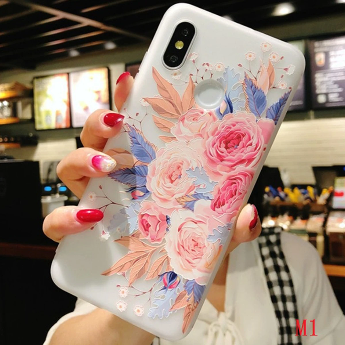 

3D Relief Floral Phone Case For iPhone 6s 7 XS Max Case Girly Silicon Cover For iPhone 6 S Cases For iPhone 7 8 Plus XS XR