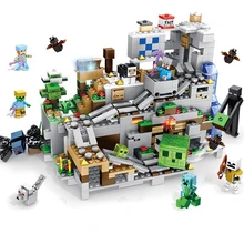 Детские строительные блоки, игрушка, совместимая с Legoinglys city, minecraftinglys, Institutional cave figures, кирпичи, подарок на день рождения(China)