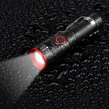 

LED glare flashlight Waterproof T6 rechargeable led flashlight 8000 lm flashlight camping outside Outdoor Aluminum Light