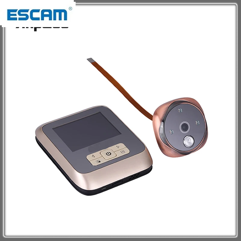 

3.0 Inch 300W 3M Cam Color Screen With Door Bell LED Lights Electronic Doorbell Door Viewer Peephole Door Camera ESCAM M530