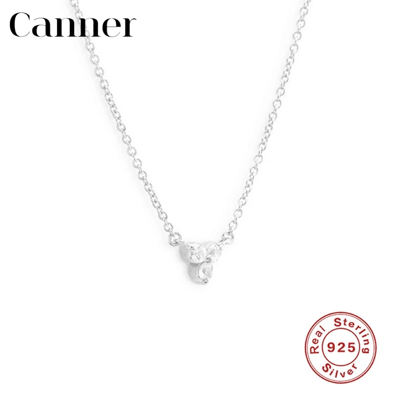 3 silver Очаровательное 925 пробы Серебряное колье Золотая Серебряная цепочка звезда кулон короткое ожерелье s для женщин простое INS циркониевое ожерелье ювелирное изделие - Окраска металла: 3 silver