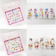 Kt091-105 стиль Chibi Maruko мультфильм кролик наклейки для ногтей