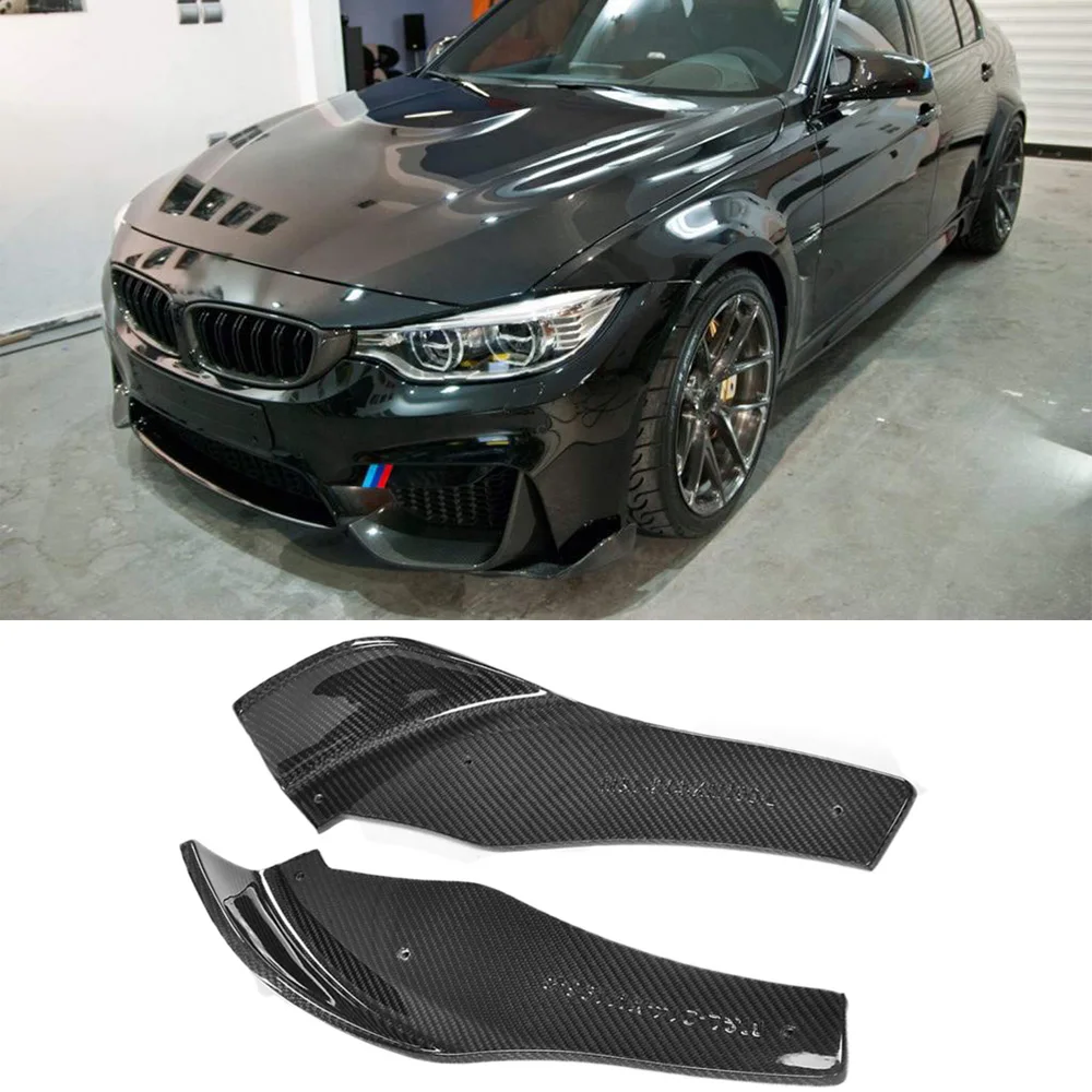 Разветвители переднего бампера из углеродного волокна для BMW F80 M3 F82 F83 M4 Coupe Convertible