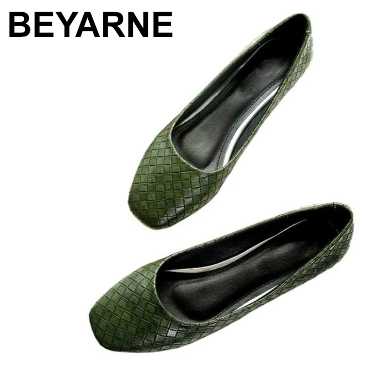 

BEYARNEWomen's flat loafers Boat shoes women work shoes wedding party dress Casual Retro elegant soft background Europe brand de