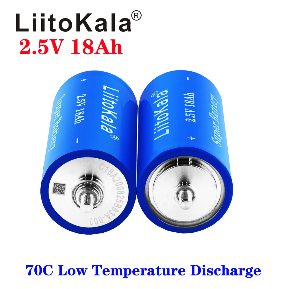 Литий-титанатный аккумулятор Liitokala 2 5 В 18 Ач высокая скорость разряда 50C-100C