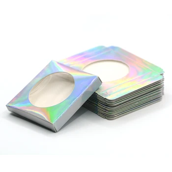 

Damepapil Square Shape Glitter Paper Lash Boxes Packaging Empty 10/20/30/50/100 Pieces Eyelash Box Packaging In Bulk Wholesale