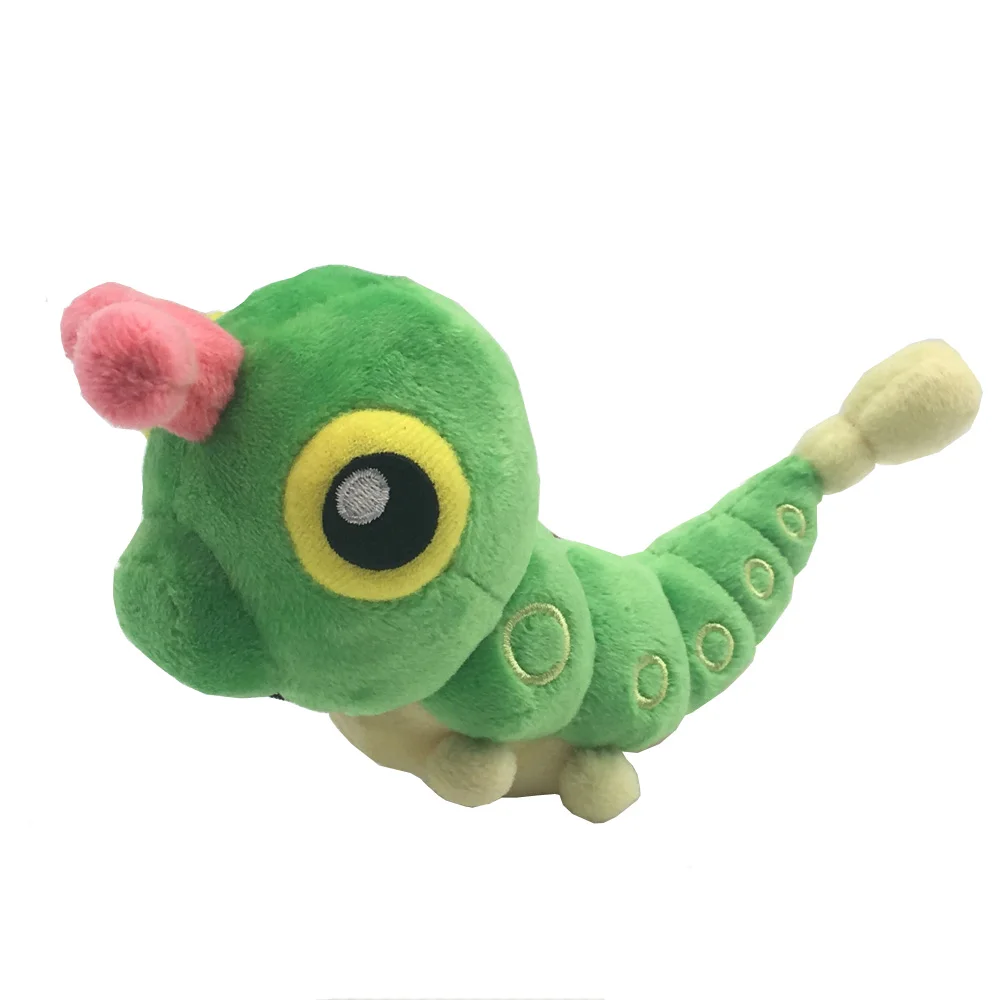 Новинка aerodacktyl Bellsprout гусеница Drowzee Ekans электрод Exeggcute Exeggutor Gastly 3-" 8-23 см плюшевая кукла-GYQQ - Цвет: Caterpie 16CM