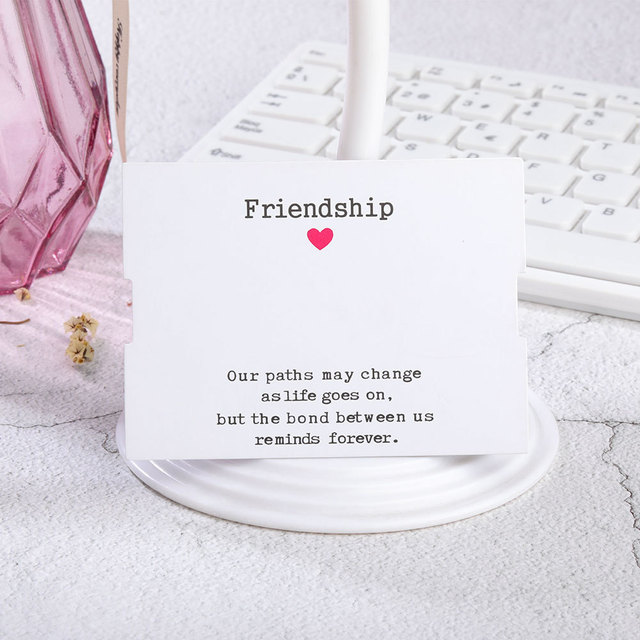 7x9cm Bracelet Display Cards Good Luckl Text Writen Kraft Paper Card Cardboard Packag Hang Tag Ear Paper Card for Jewelry