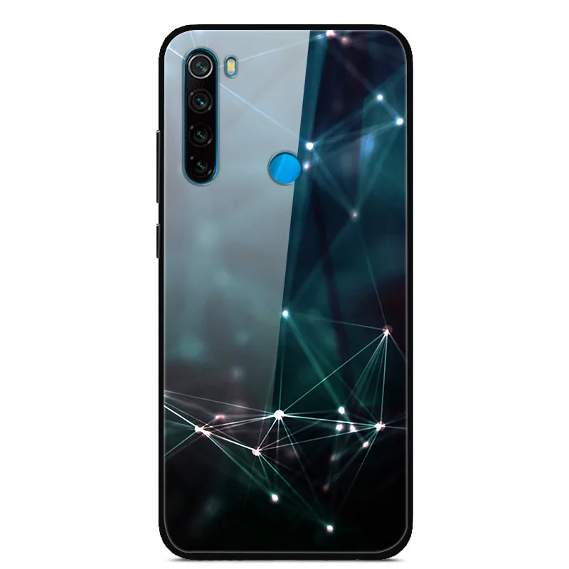 7 Для Xiaomi Redmi Note 8 T чехол из закаленного стекла жесткий чехол для телефона для Xiaomi Redmi Note 8 T Задняя крышка Redmi Note8T 8 T мягкий бампер - Color: 7