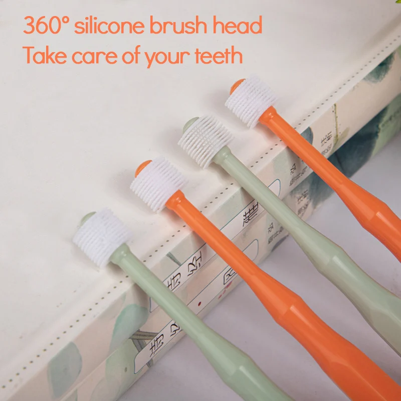 1PC 360 Degree Baby Soft Silicone Training Toothbrush Children Oral Care Tooth Brush Tool Baby Toothbrush Newborn Items