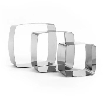 

A set of forms for baking and laying out "Square", 10 х 10 х 5 cm, 3 pcs.