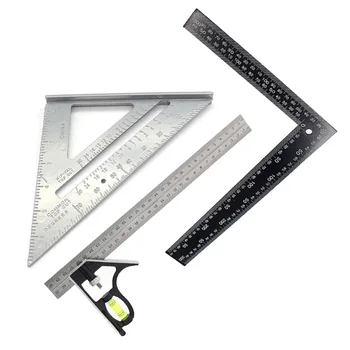 

Small Base Ruler Cast Aluminum Triangle 300mm Adjustable Combination angle