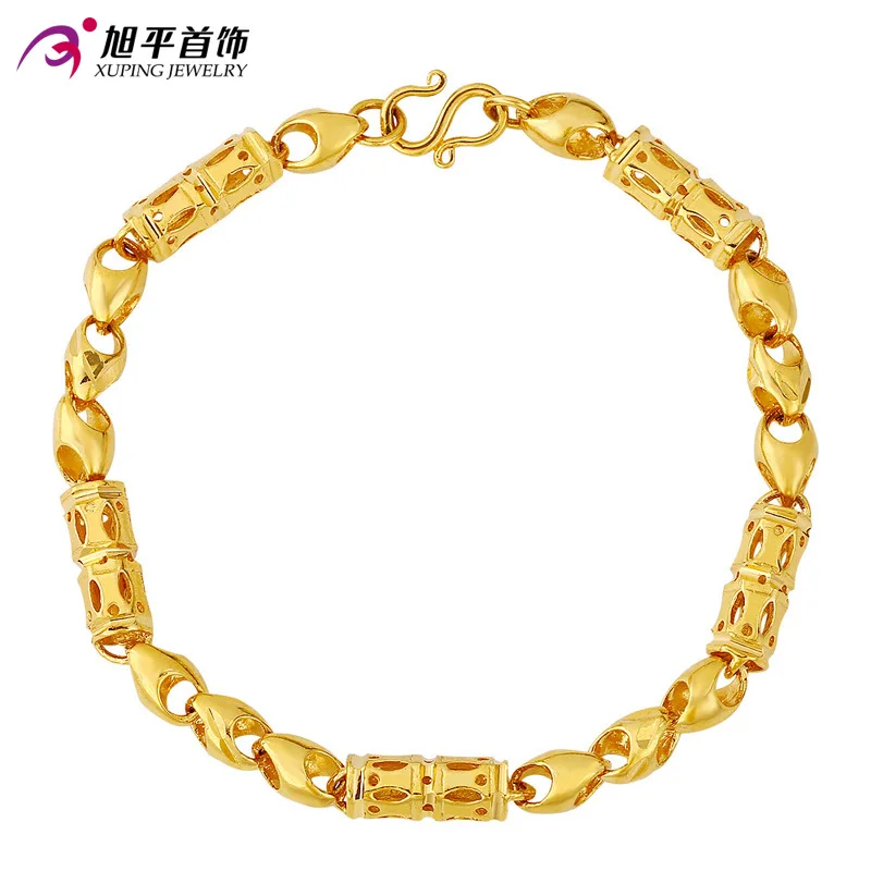 

Wholesale xuping jewelry Plated 24K Gold Alluvial Gold Hollow out Retro Fashion Bracelet Women's Lakes Booth Goods Hand Jewelry