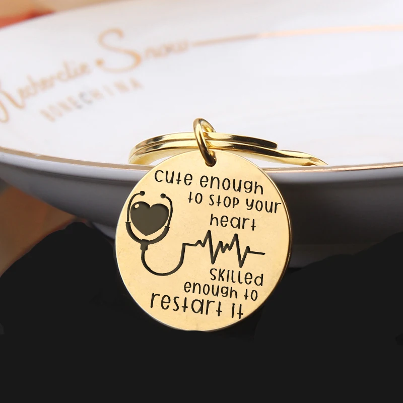 Skilled Enough to Restart It Cute Enough to Stop Your Heart Handmade Stainless Steel Circular Charm Bracelet