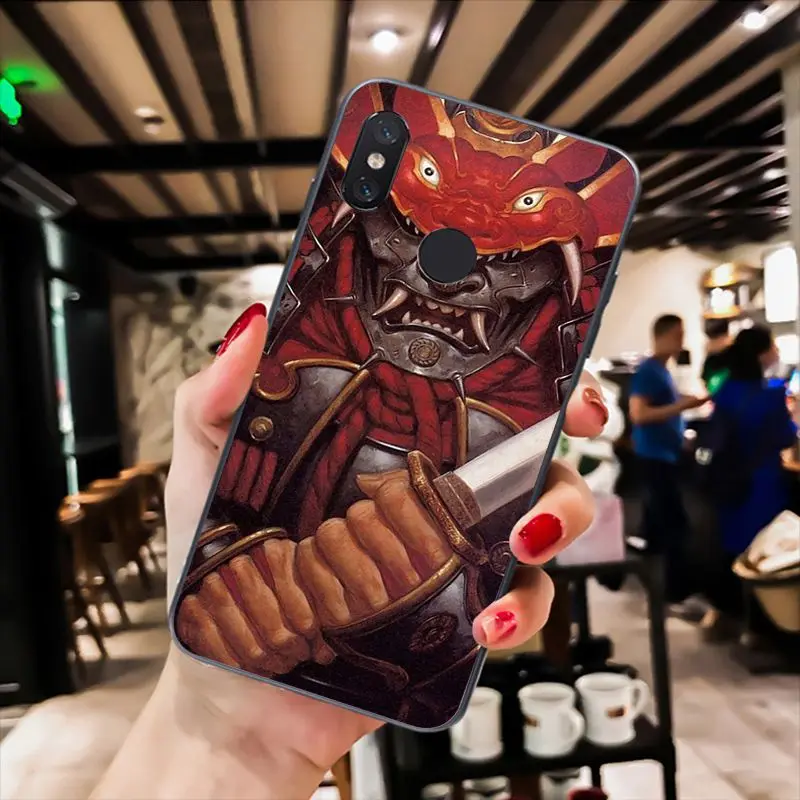 Japanese samurai oni mask