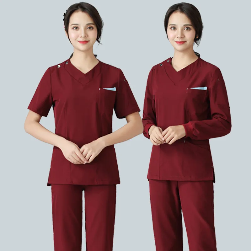 Men's and women's operating clothes hand-washing clothes nurse's clothes beauty parlor oral doctor's work clothes suit