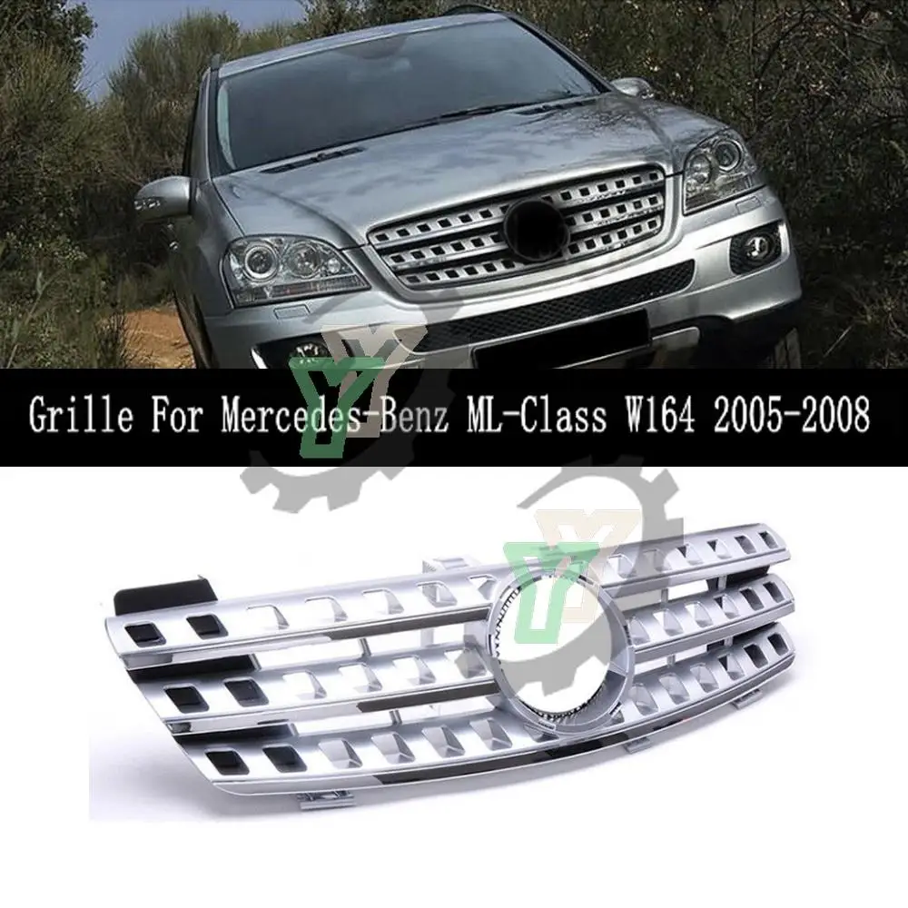 Car Front Bumper Grille Upper Racing Grill For Mercedesbenz Mlclass