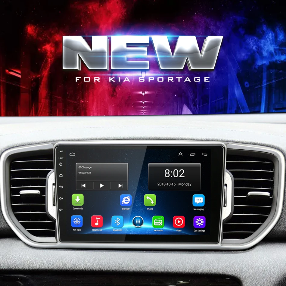 Top Vtopek 9" Car Radio Player for KIA Sportage 2016-2018 Android DSP RDS 2G+32G Touch Screen Mirror-link Players GPS Wifi Autoradio 1