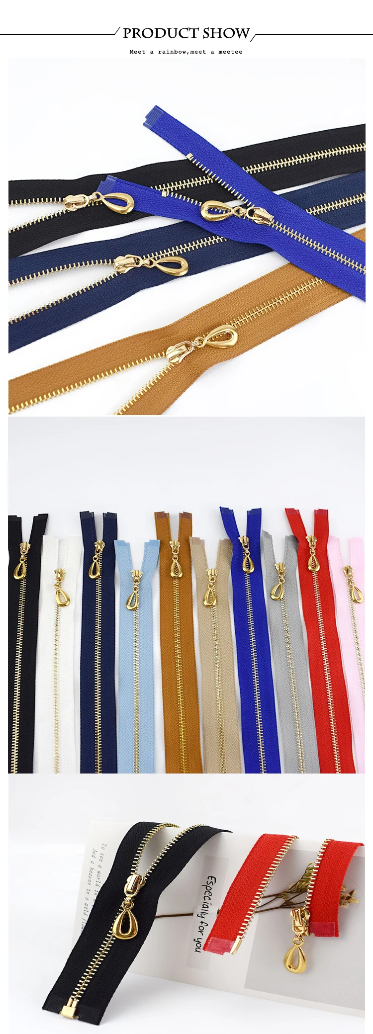 2 шт. Meetee 40-70 см 3# металлическая молния синяя открытая молния для шитья одежды сумки обувь, одежда аксессуары ремесло ZA055