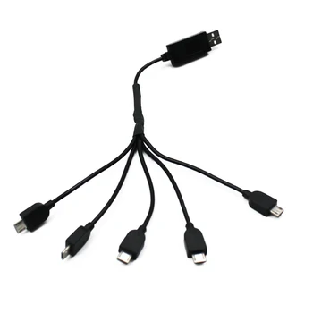 

5 In 1 / 3in1 Multi Lipo Battery Charger Usb Charging Connector Cable 3.7V for XS809S SG700 19HW DM107S RC Drone Parts