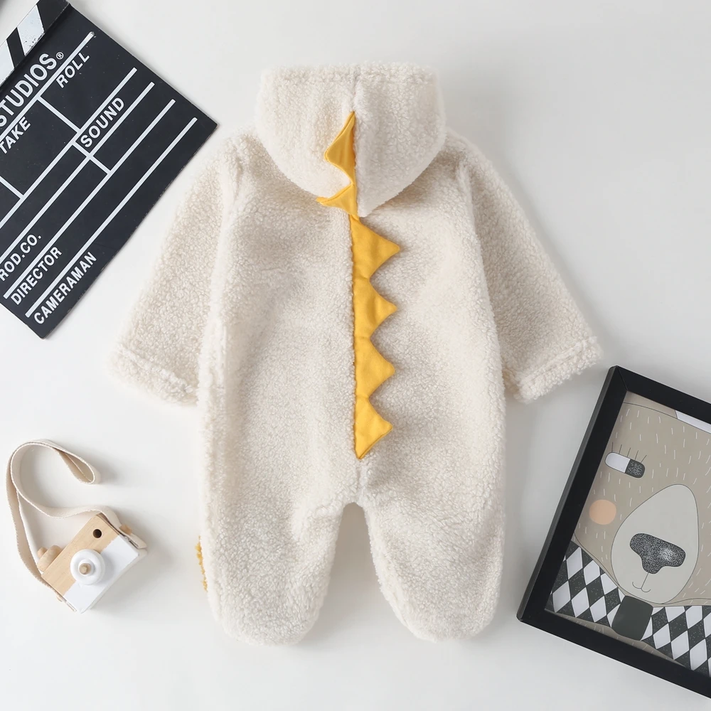 2020 Nieuwe Leuke Pasgeboren Baby Jongen Meisje Kleding Lange Mouwen Hoddies Beer Rits Baby Romper Kleding Herfst Winter Dragen 0-18M