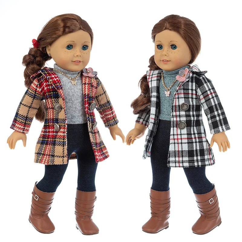 

2020 new arrival 18 inch girl doll coat for 18-inch girl doll clothes winter outfit new year gift
