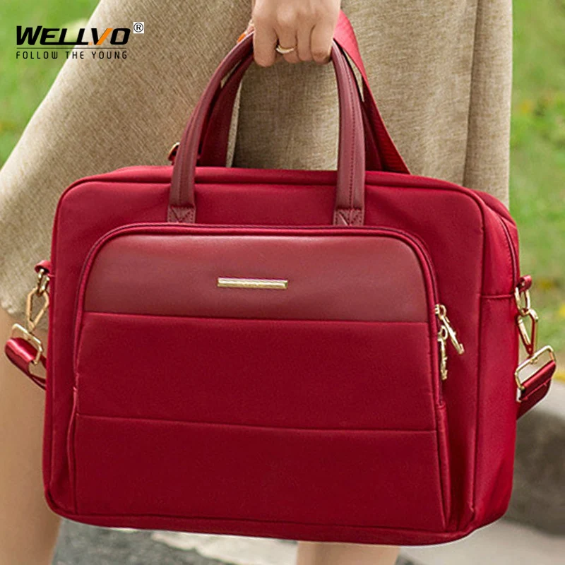 Laptop Bag Capacity Briefcase Travel 13 14 15.6in Laptop Document Organizer Shoulder Bag Business Ipad Phone Notebook Storage Handbag X133C