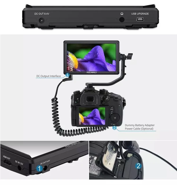 Portable Monitor Dslr Cameras | Feelworld S55 Camera Monitor