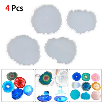 

Multi-standard Cup Mat Silicone Molds For Resin DIY silicone resin mold Glue Epoxy Resin Table Decoration Mold Coaster Set