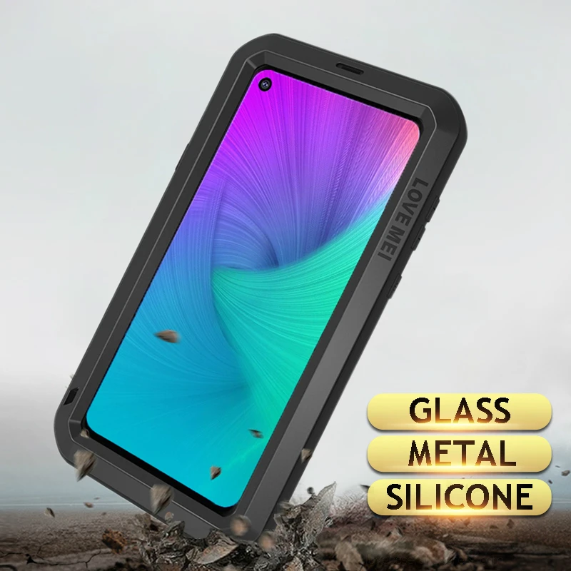 Металлический Чехол Love Mei для Samsung Galaxy A9 A8 A6 Plus 2018 A9S A8S S10 5G S10E A70 2019 бронированный
