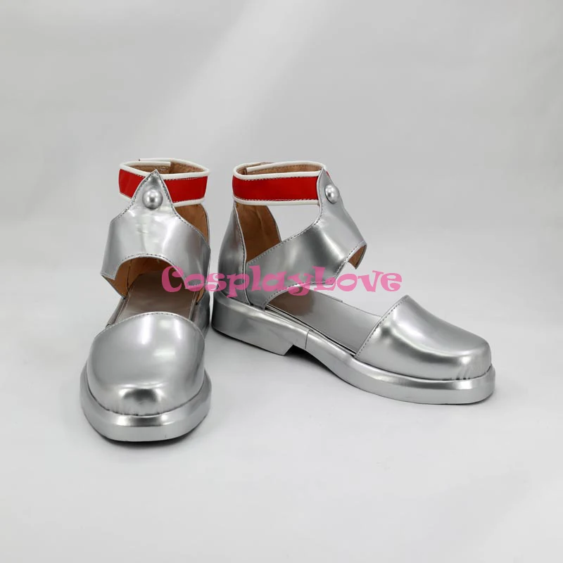 Sword Art Online Hollow Realization SAO Yuuki Asuna Yuki Asuna Game Silver Shoes Cosplay Boots (3)