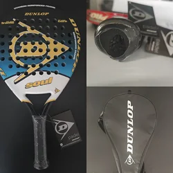 Dunlop Padel Tennis Racket Professional Racquet Racket Carbon Fiber Soft EVA Face Beach Tennis Padel Paddle With Cover 2021 New