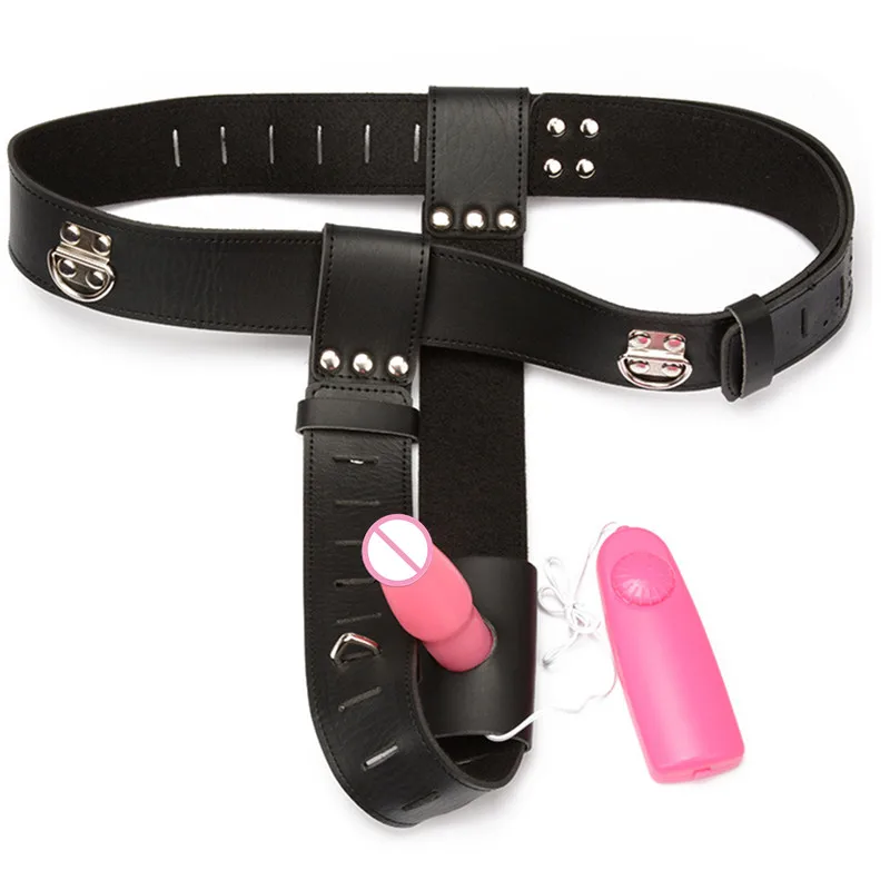 Chastity Device Bondage Handcuff Intimate Contact Adjustable Chastity Belts with Vibrations Anal Plug Sex Toys for Couples G7-65 3