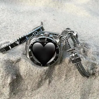 

(10pcs) New Atolyestone Artillery Bangle With Magnetic Clasp Stainless Steel Cuff Bangle Pulsera Jewelry