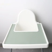 Napperon de chaise haute en Silicone, imperméable, résistant à la chaleur, pour Table de bébé, réutilisable, antidérapant, Portable 