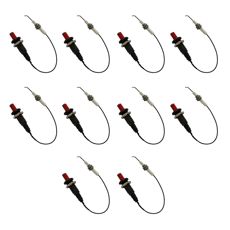 WSFS Hot Gas Grill Push Button Kitchen Lighter Piezo Ignition Kit Universal Threaded Plug 10Pcs |