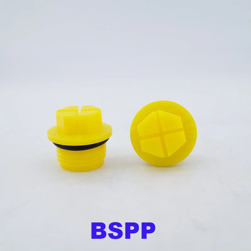 BSPP 1/8 1/2 3/4 1-1/4 пластиковая уплотнительная пробка отверстие клапан